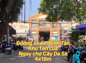 Bán nhà đường số 6e, Bình Tân ngay chợ Cây Da Sà, 4x18m, 9 tỷ