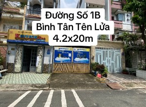 Bán nhà đường số 1B, Bình Tân khu Tên Lửa, 4.2x20m