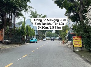 Bán gấp nhà đường số 50, Bình Tân khu Tên Lửa, 5x20m, 3.5 tấm, giá rẻ 10.5 tỷ