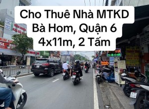 Bán gấp nhà mặt tiền Bà Hom, quận 6, 4x11m, 2 tấm, 9 tỷ, gần chợ