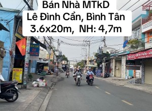 Bán nhà mặt tiền Lê Đình Cẩn, Bình Tân, 7.6 tỷ
