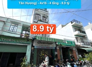 Bán nhà MT Đỗ Thị Tâm, Q Tân Phú (gần chợ Tân Hương) -  4x16 -  4 tầng - 8.9 tỷ