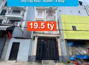 Bán nhà MT 13m P Hiệp Tân, Q Tân Phú (gần chợ Cây Keo) - 8x20m - 4 tầng