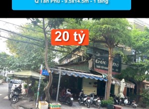 Bán nhà góc 2 MT Huỳnh Văn Một, P Hiệp Tân, Q Tân Phú - 9.5x14.5m - 1 tầng