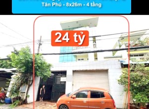 Bán nhà MT Nguyễn Háo Vĩnh, P Tân Quý, Q Tân Phú - 8x26m - 4 tầng