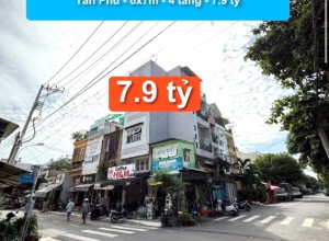 Bán nhà căn góc MTNB Quách Đình Bảo, Q Tân Phú - 6x7m - 4 tầng - 7.9 tỷ