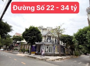 Bán nhà căn góc 2 MT Đường số 22, Q Bình Tân - 10x18m - 4 tầng - 34 tỷ