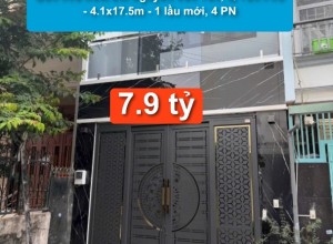 Bán nhà Hẻm 8m Nguyễn Văn Yến, Q Tân Phú - 4.1x17.5m - 1 lầu mới, 4 PN - 7.9 tỷ