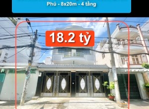 Bán nhà Hẻm 10m Hoàng Ngọc Phách, Q Tân Phú - 8x20m - 4 tầng