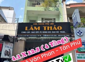 Bán nhà Hẻm 10m Lê Văn Phan, Q Tân Phú - 4.1x12 - 4 tầng