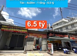 Bán nhà Hẻm KD 12m Đường SinCo, P BHH B, Q Bình Tân - 4x20m - 1 tầng - 6.5 tỷ