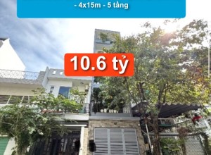 Bán nhà MT Lê Niệm, P Phú Thạnh, Q Tân Phú - 4x15m - 5 tầng