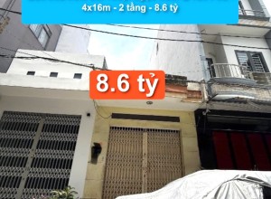 Bán nhà Hẻm 12m Thoại Ngọc Hầu, Q Tân Phú - 4x16m - 2 tầng - 8.6 tỷ