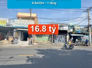 Bán nhà MTKD Bình Long, Q Tân Phú - 4.8x43m - 1 tầng