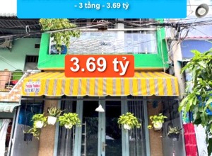 Bán nhà Hẻm 5m Phan Anh, Q Bình Tân - 4x8m - 3 tầng - 3.69 tỷ