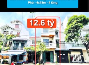 Bán nhà MT Thành Công, P Tân Thành, Q Tân Phú - 4x18m - 4 tầng