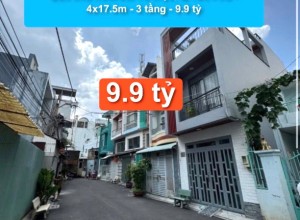 Bán nhà Hẻm 6m Tô Hiệu, Q Tân Phú - 4x17.5m - 3 tầng - 9.9 tỷ