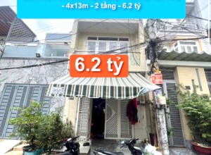 Bán nhà Hẻm 8m Phạm Quý Thích, Q Tân Phú - 4x13m - 2 tầng - 6.2 tỷ