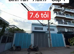 Bán nhà Hẻm 6m Tân Hoà Đông ❤️, Q Bình Tân - 7.6x17m - 1 tầng - 7.6 tỷ