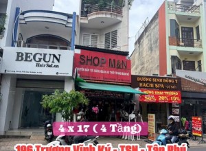 Bán nhà MTKD Trương Vĩnh Ký, Q Tân Phú - 4x17m - 4 tầng - 14.9 tỷ